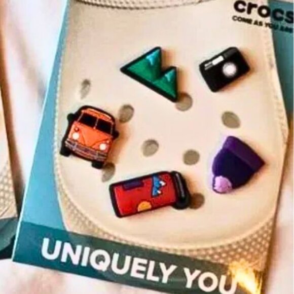 NEW Jibbitz CROCS Shoe Charms 5-Pack | Van Life - Picture 2 of 2